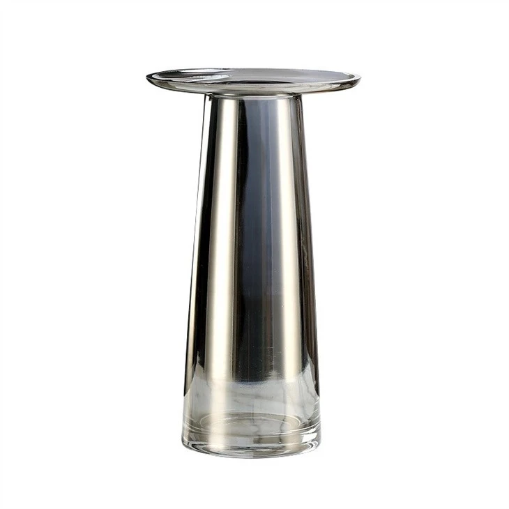 Flat Simple Glass Vase